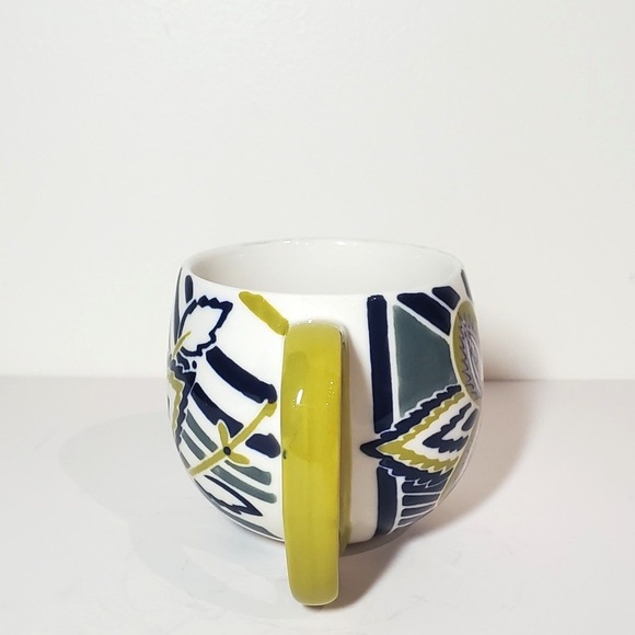 Anthropologie Orchid‎ Pavilion Moss Green Floral Coffee Tea Mug - Picture 4 of 10